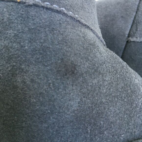 Toms Desert Wedge Size 6.5 Suede Lace Up Ankle Boots Booties Castlerock Gray - Picture 4 of 10